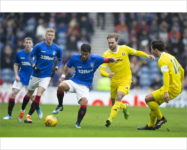 Rangers FC vs HJK Helsinki: Daniel Candeias Celebrates Scottish Cup Triumph at Ibrox Stadium