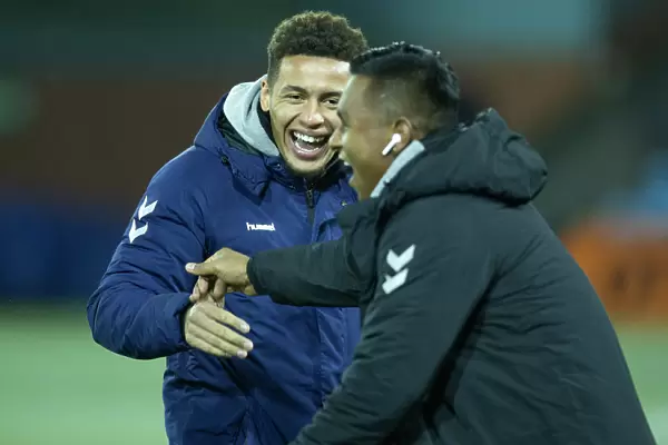 Rangers Tavernier and Morelos: A Light-Hearted Moment Amidst Rugby Park Rivalry (Scottish Premiership: Kilmarnock vs Rangers)