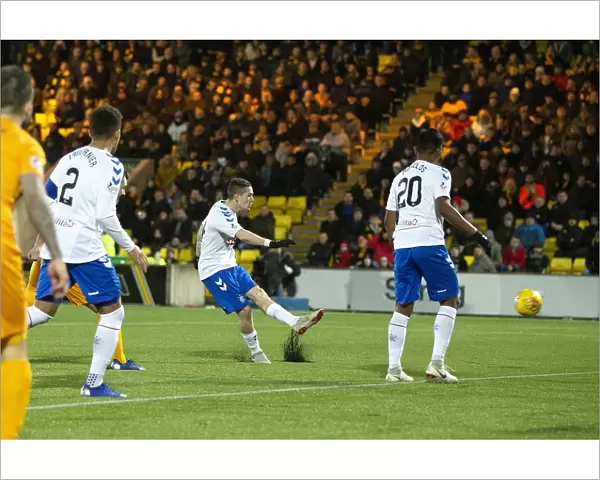 Ryan Kent Scores the Second Goal: Livingston vs Rangers in Scottish Premiership at The Tony Macaroni Arena