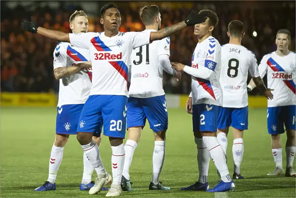 Rangers: Morelos Thrilling Goal and Emotional Celebration with Team Mates at Livingston