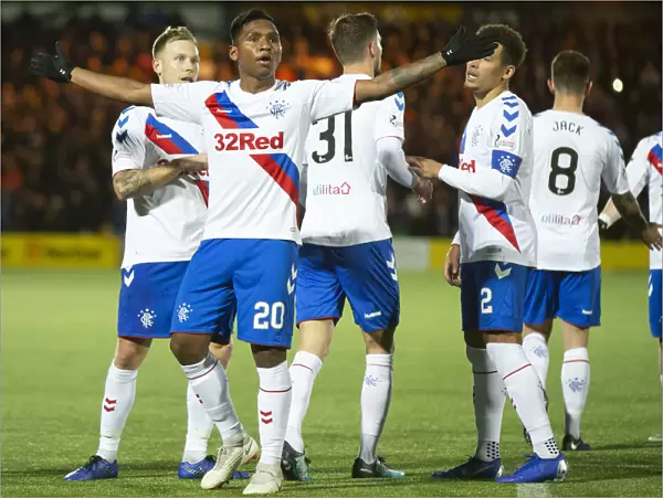 Rangers: Morelos Thrilling Goal and Emotional Celebration with Team Mates at Livingston