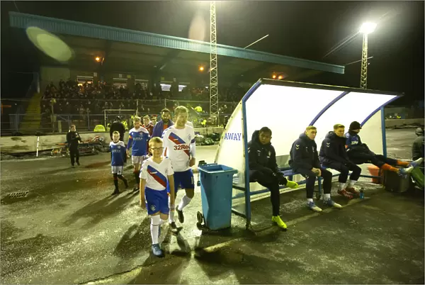 Rangers: Andy Halliday and Mascot Lead Team Out in Scottish Cup Fourth Round at Cowdenbeath