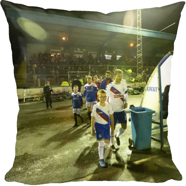 Rangers: Andy Halliday and Mascot Lead Team Out in Scottish Cup Fourth Round at Cowdenbeath