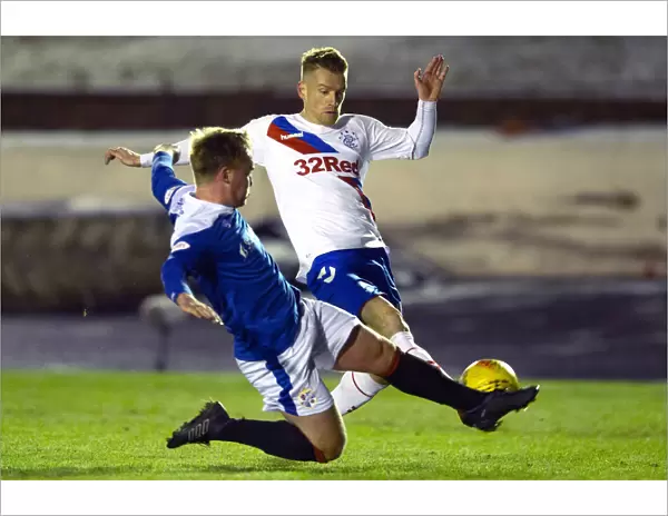 Rangers Steven Davis in Action during the Scottish Cup Fourth Round Clash against Cowdenbeath at Central Park