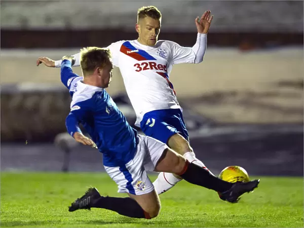 Rangers Steven Davis in Action during the Scottish Cup Fourth Round Clash against Cowdenbeath at Central Park