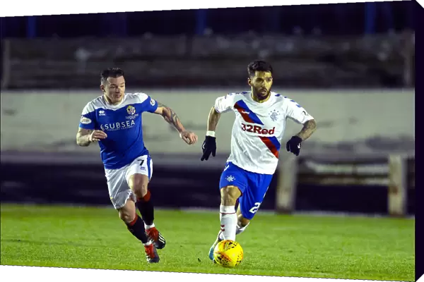 Daniel Candeias in Action: Cowdenbeath vs Rangers - Scottish Cup Fourth Round