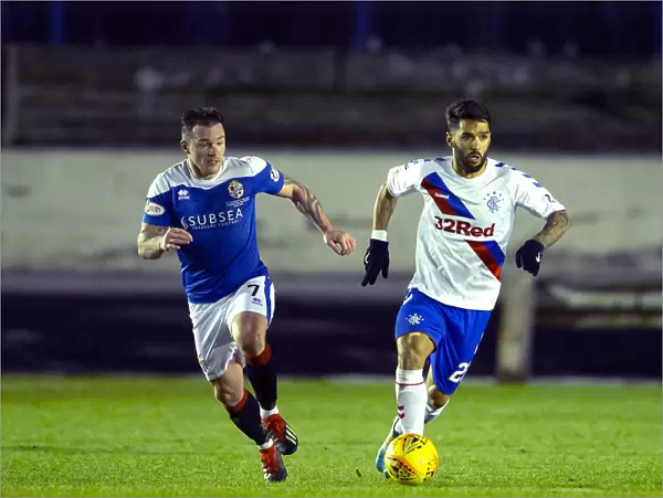Daniel Candeias in Action: Cowdenbeath vs Rangers - Scottish Cup Fourth Round