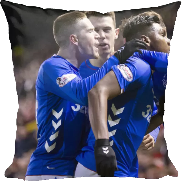 Rangers: Morelos's Thrilling Goal and Emotional Celebration with Team Mates at Pittodrie Stadium