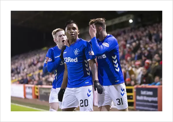 Rangers: Morelos Thrilling Goal and Emotional Celebration with Team Mates at Pittodrie Stadium