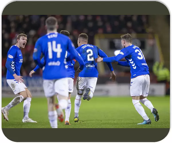 Rangers Tavernier Scores Penalty at Pittodrie: Aberdeen vs Rangers, Scottish Premiership