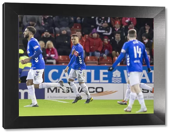 Rangers: Tavernier's Thrilling Penalty Goal and Jubilant Team Celebration at Pittodrie Stadium (Scottish Premiership)