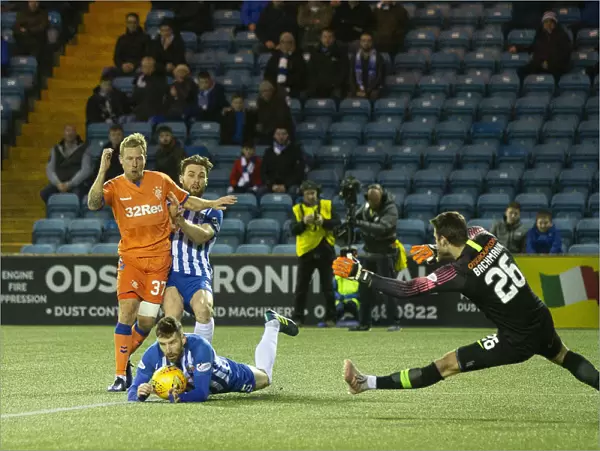 Scott Arfield's Penalty Disallowed: Kilmarnock vs Rangers, Scottish Cup Fifth Round, Rugby Park