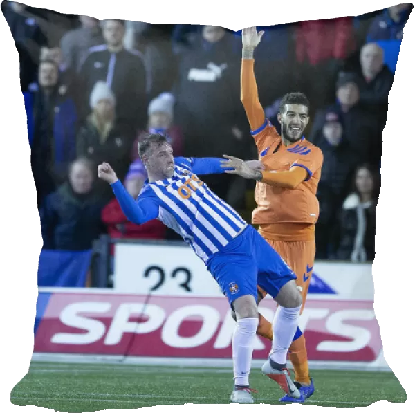 Rangers vs Kilmarnock: Connor Goldson Fouls by Kris Boyd in Scottish Cup Fifth Round at Rugby Park