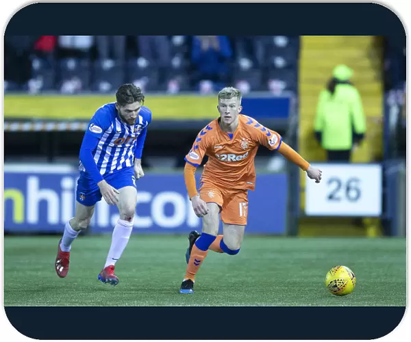 Rangers Ross McCrorie in Action: Kilmarnock vs Rangers - Scottish Cup Fifth Round at Rugby Park