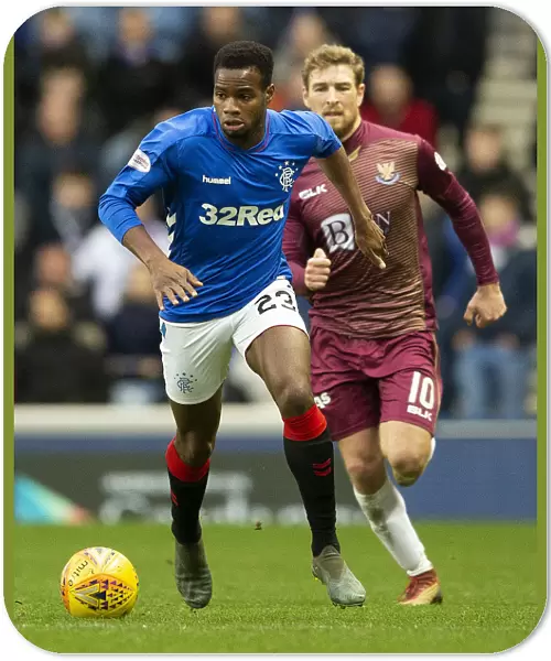Rangers Lassana Coulibaly in Action at Ibrox Stadium: Rangers vs St. Johnstone, Scottish Premiership