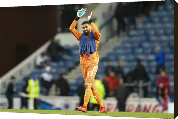 Rangers Wes Foderingham Celebrates Scottish Premiership Victory with Ibrox Fans