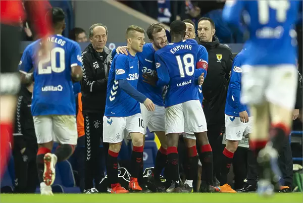 Rangers: Andy Halliday's Euphoric Moment as He Scores the Goal that Secured Fifth Round Victory Against Kilmarnock at Ibrox Stadium (Scottish Cup)