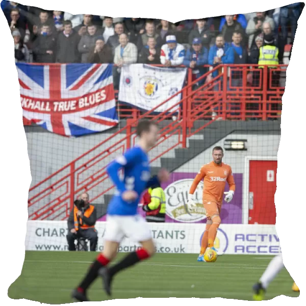Allan McGregor in Action: Rangers vs Hamilton Academical, Scottish Premiership, Hope Central Business District Stadium