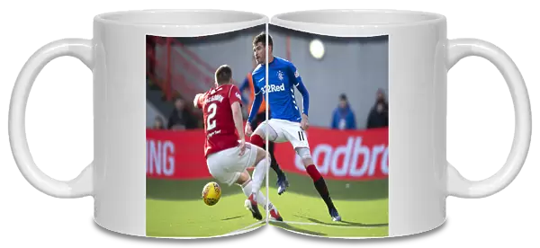 Rangers Kyle Lafferty in Action at Hamilton Academical's Hope Central Business District Stadium