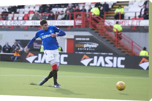 Rangers Kyle Lafferty Scores Fifth Goal in Scottish Premiership Match vs. Hamilton Academical at Hope Central Business District Stadium