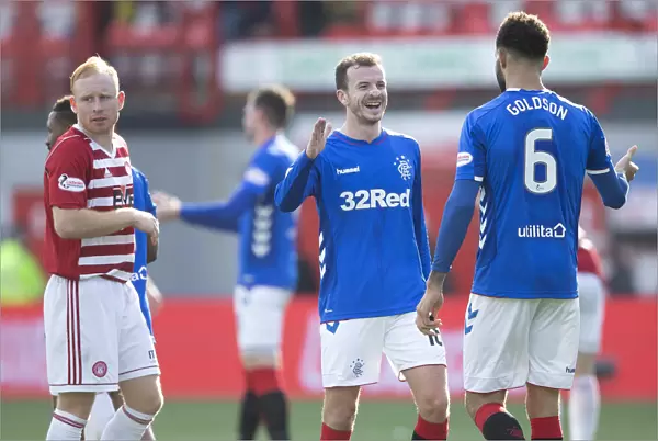 Rangers Andy Halliday: Triumphant Celebration as Rangers Secure Scottish Premiership Victory over Hamilton Academical