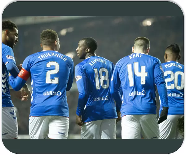 Rangers Glen Kamara Scores First Goal for the Club: Scottish Premiership Thriller at Ibrox Stadium