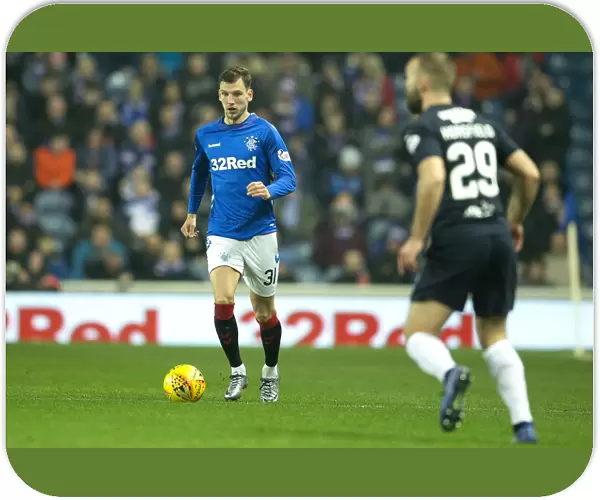 Rangers vs Dundee: Borna Barisic in Action at Ibrox Stadium - Scottish Premiership