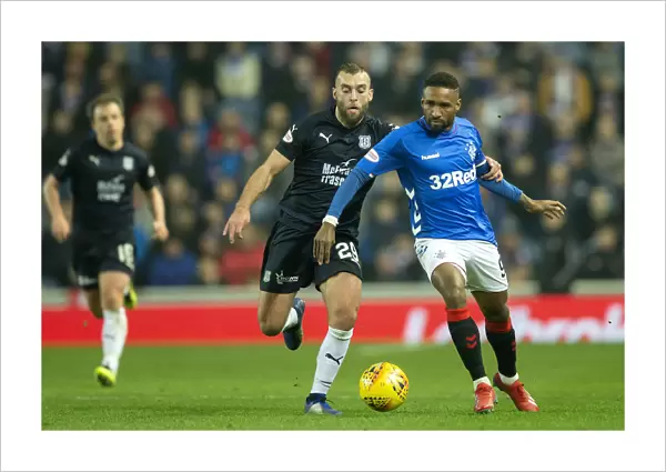 Rangers vs Dundee: Jermain Defoe vs James Horsfield - Tense Moment at Ibrox Stadium, Scottish Premiership
