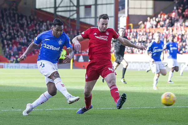 Rangers Alfredo Morelos Goes for Glory: Scottish Cup Quarter-Final at Pittodrie Stadium