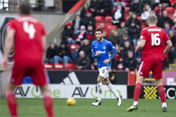 Connor Goldson in Action: Rangers vs Aberdeen - Scottish Cup Quarter-Final at Pittodrie Stadium