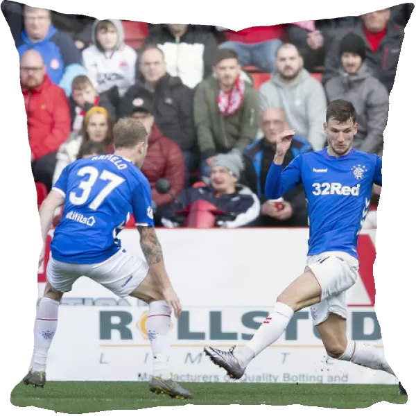 Rangers Borna Barisic Denies Greg Stewart: Dramatic Moment from Aberdeen vs Rangers - Scottish Cup Quarter-Final at Pittodrie Stadium