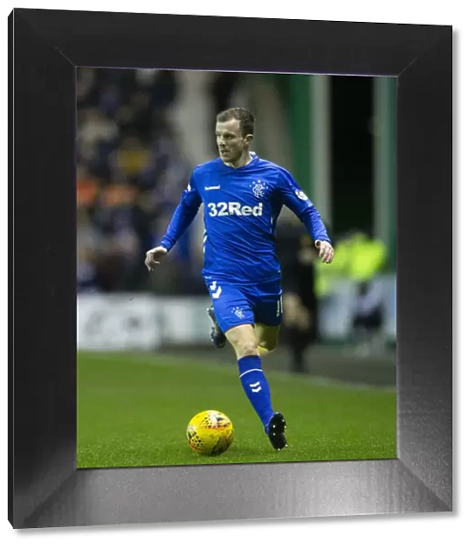 Rangers Andy Halliday in Action at Easter Road: Hibernian vs Rangers, Scottish Premiership, 2003 Scottish Cup Champions