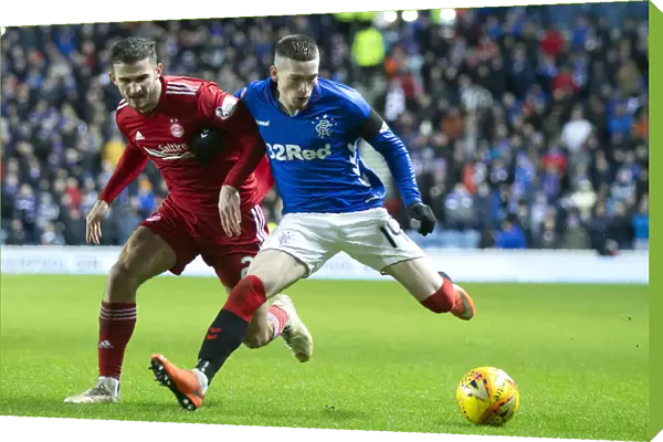 Showdown at Ibrox Stadium: A Clash of Talents - Ryan Kent vs Dominic Ball in the Scottish Cup Quarter Final Replay