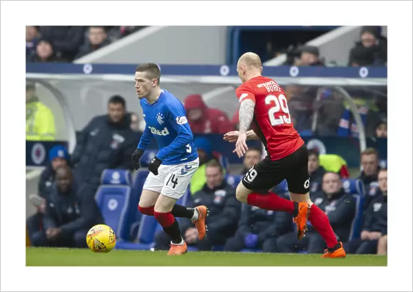 Ryan Kent in Action: Rangers vs Kilmarnock, Scottish Premiership at Ibrox Stadium