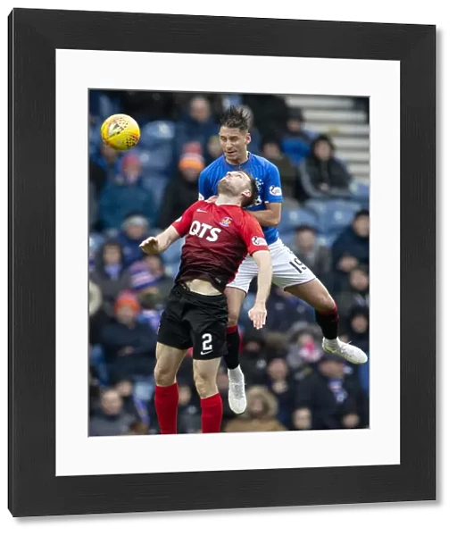 Clash at Ibrox: Rangers Katic and Kilmarnock's O'Donnell Battle for Air Supremacy