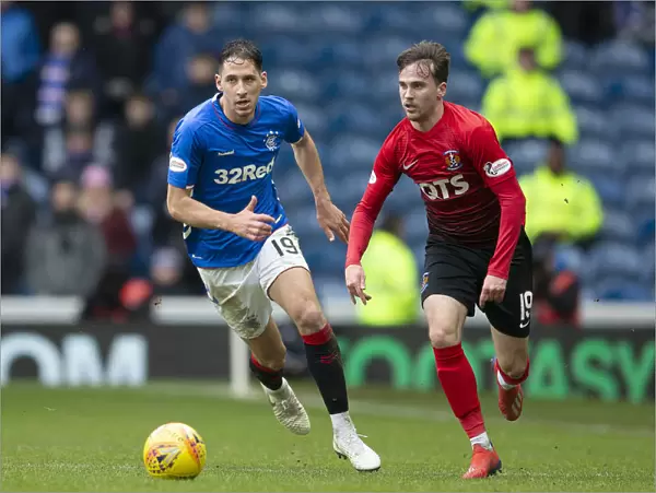 Rangers vs Kilmarnock: Nikola Katic Chases Liam Millar in Scottish Premiership Action at Ibrox Stadium