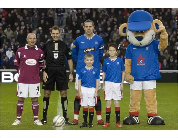 Triumphant Rangers Mascots: Celebrating a 3-0 Clydesdale Bank Premier League Victory at Ibrox