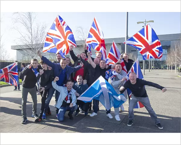 Rangers Fans Gather at Celtic Park for Scottish Premiership Clash