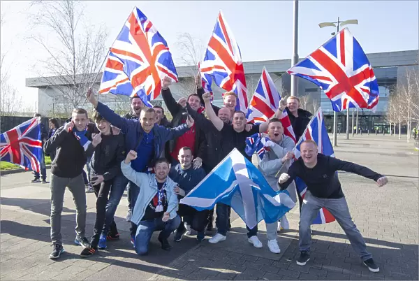 Rangers Fans Gather at Celtic Park for Scottish Premiership Clash