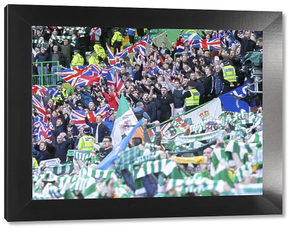 Scottish Premiership Showdown: Celtic vs Rangers - A Sea of Passionate Supporters (2003 Scottish Cup Champions)