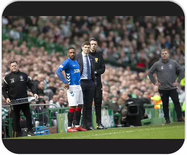 Jermain Defoe on the Brink: Rangers Striker Prepares to Enter the Battlefield at Celtic Park