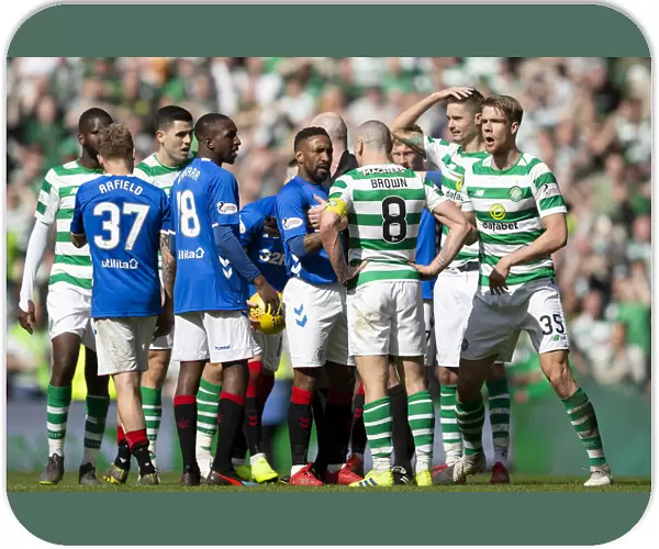 Rangers vs Celtic: Jermain Defoe and Scott Brown Clash in Intense Scottish Premiership Rivalry