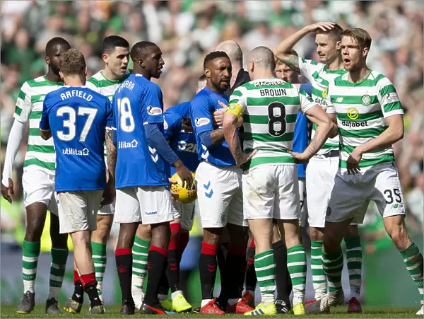 Rangers vs Celtic: Jermain Defoe and Scott Brown Clash in Intense Scottish Premiership Rivalry