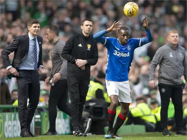 Glasgow Rivalry: Glen Kamara in Action at Celtic Park - Scottish Premiership