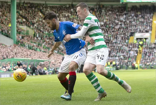 Rangers vs Celtic: Intense Battle between Candeias and McGregor at Celtic Park