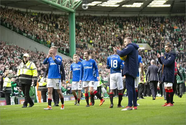 Rangers Players Salute Celtic Park Fans: Scottish Premiership Victory (Scottish Cup Champions 2003)