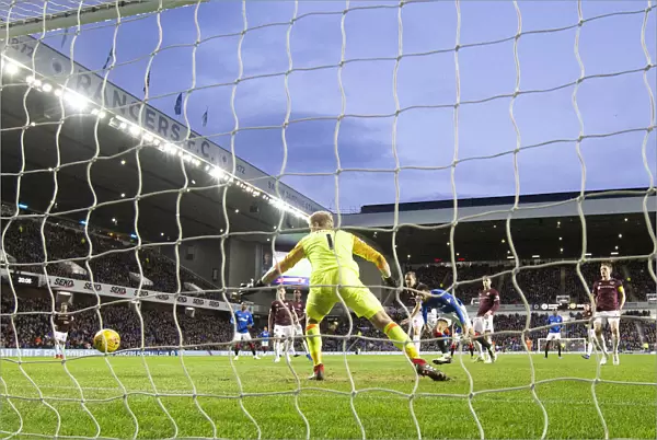 Connor Goldson Scores the Second Goal: Rangers vs Hearts at Ibrox Stadium