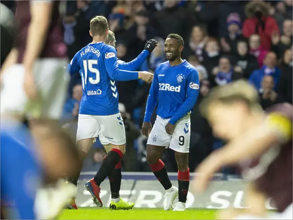 Rangers Jermain Defoe Scores Dramatic Goal vs Hearts in Scottish Premiership at Ibrox Stadium