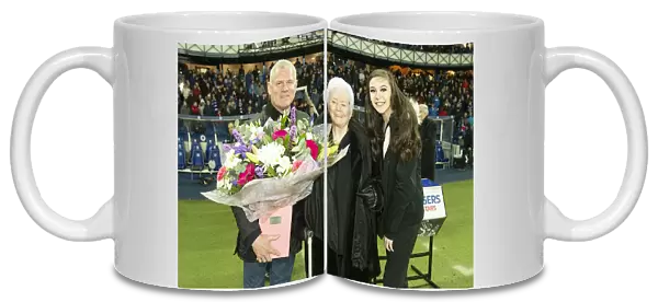 Rangers Legends: Tiny Gallacher Honored at Half Time - Rangers vs Hearts, Scottish Premiership, Ibrox Stadium