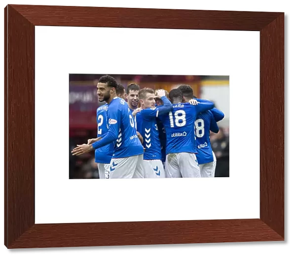 Scott Arfield's Double: Rangers Celebrate at Fir Park against Motherwell (Scottish Premiership)